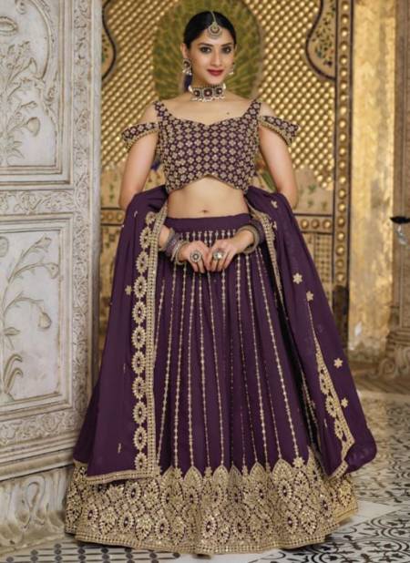 Purple Colour SENHORA SAHELI 26 Heavy New Designer Stylish Party Wear Lehenga Latest Collection 2032